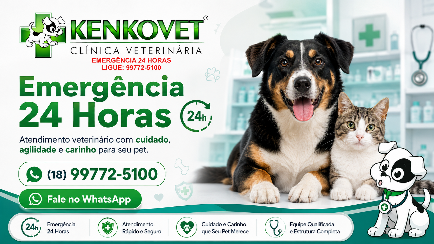Emergência veterinária 24 horas KenkoVet
