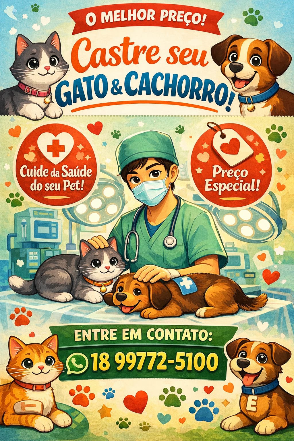 Campanha de castração da KenkoVet. Clique para fechar.